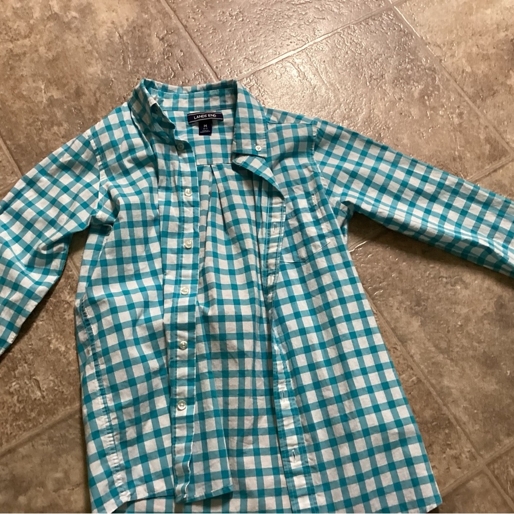 Boys Land’s End medium cotton shirt